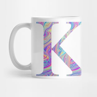 Kappa Sorority Letter Sticker Mug